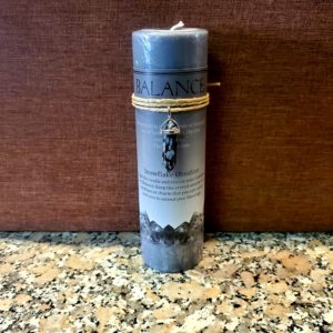 Balance Candle with Crystal