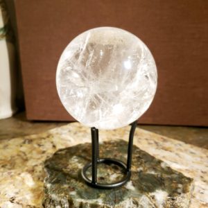 crystal quartz sphere